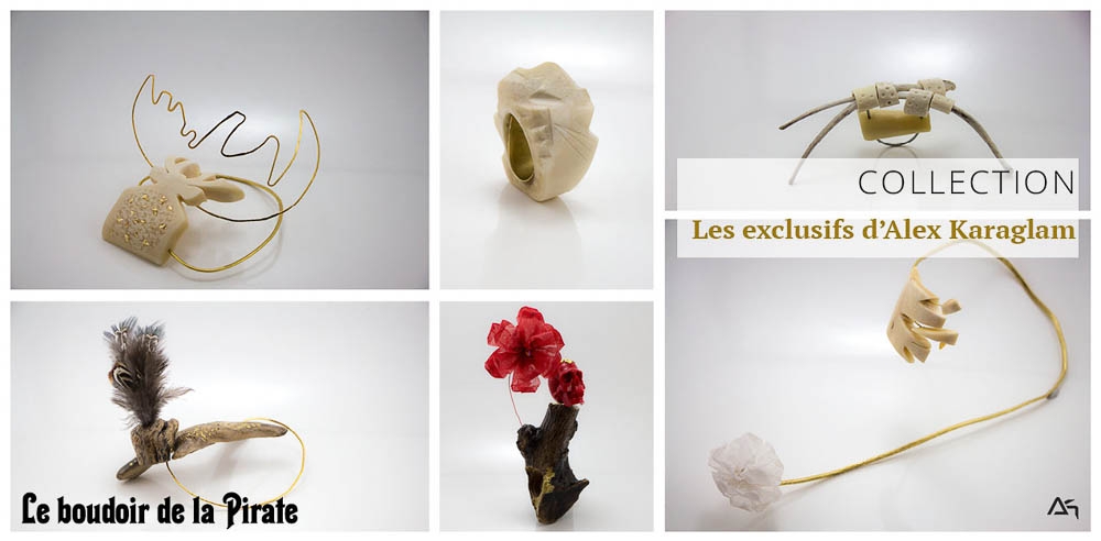 Collection Les exclusifs d'Alex Karaglam, photos des bijoux Le boudoir de la Pirate