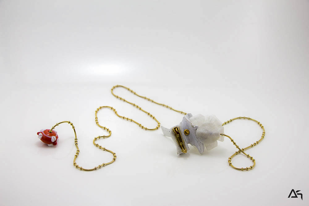 Collier sautoir Amarflor bijou Le boudoir de la Pirate